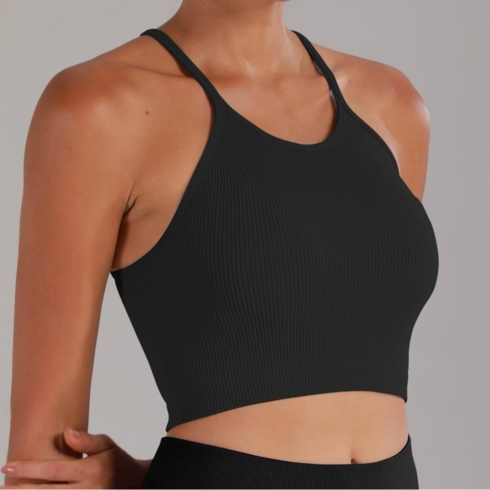 Sunzel Free to Be Tank Crop Ribbed Tank Tops - Picture 3 of 5